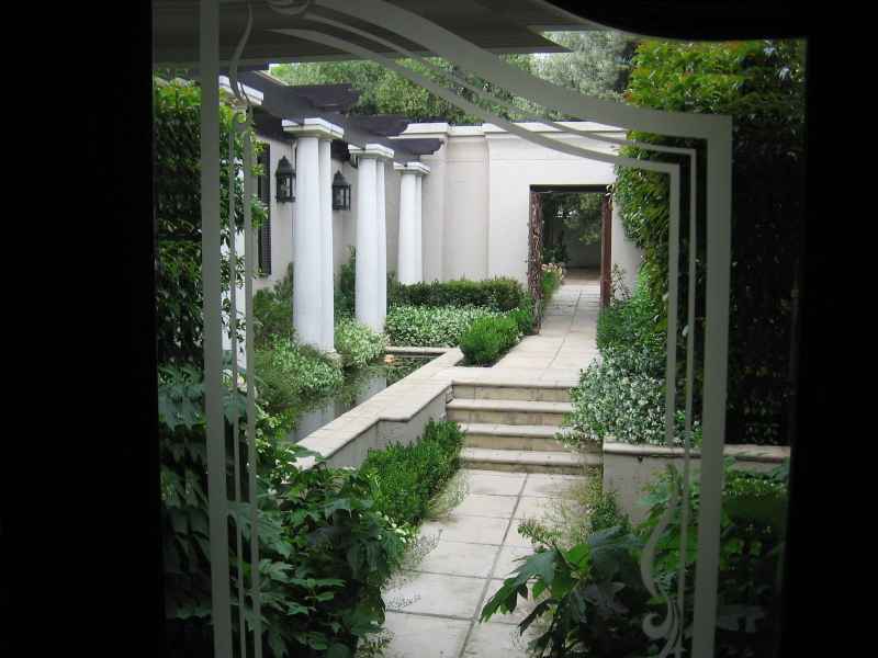 Entrance through the front door