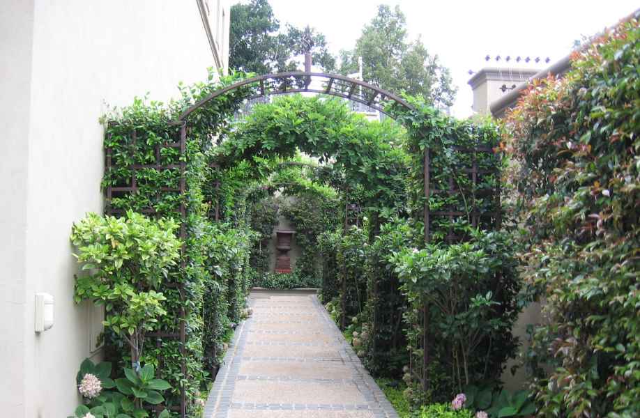 Arches over a walkway