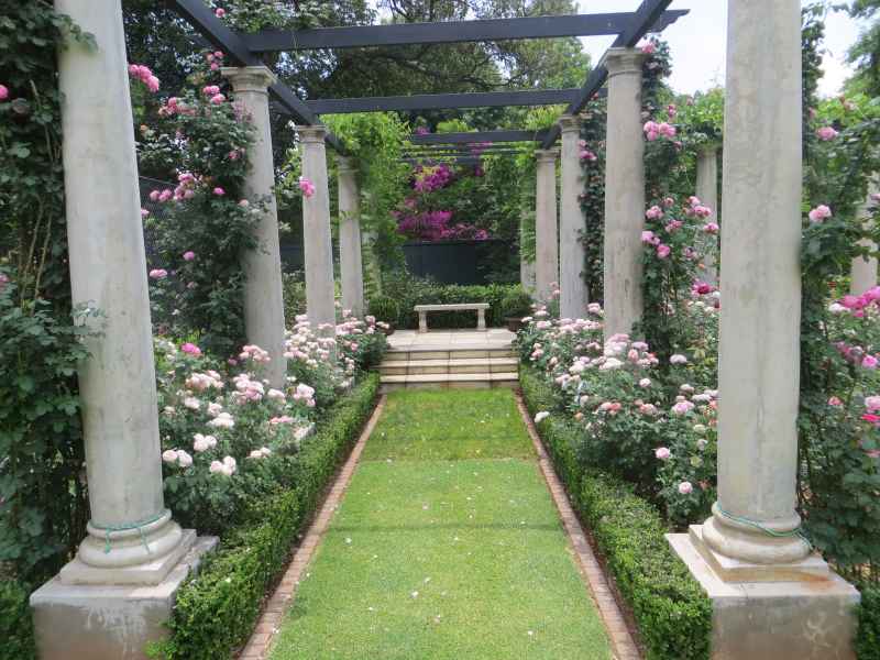 Lower level of pergola